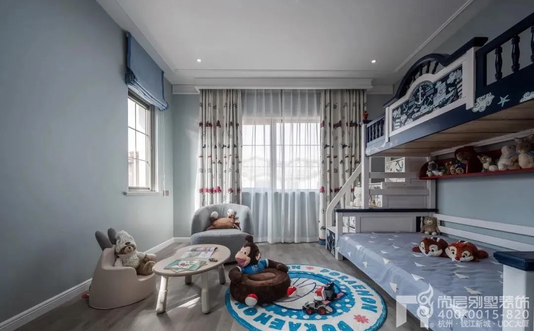 现代美式别墅设计丨尚层别墅装饰-66