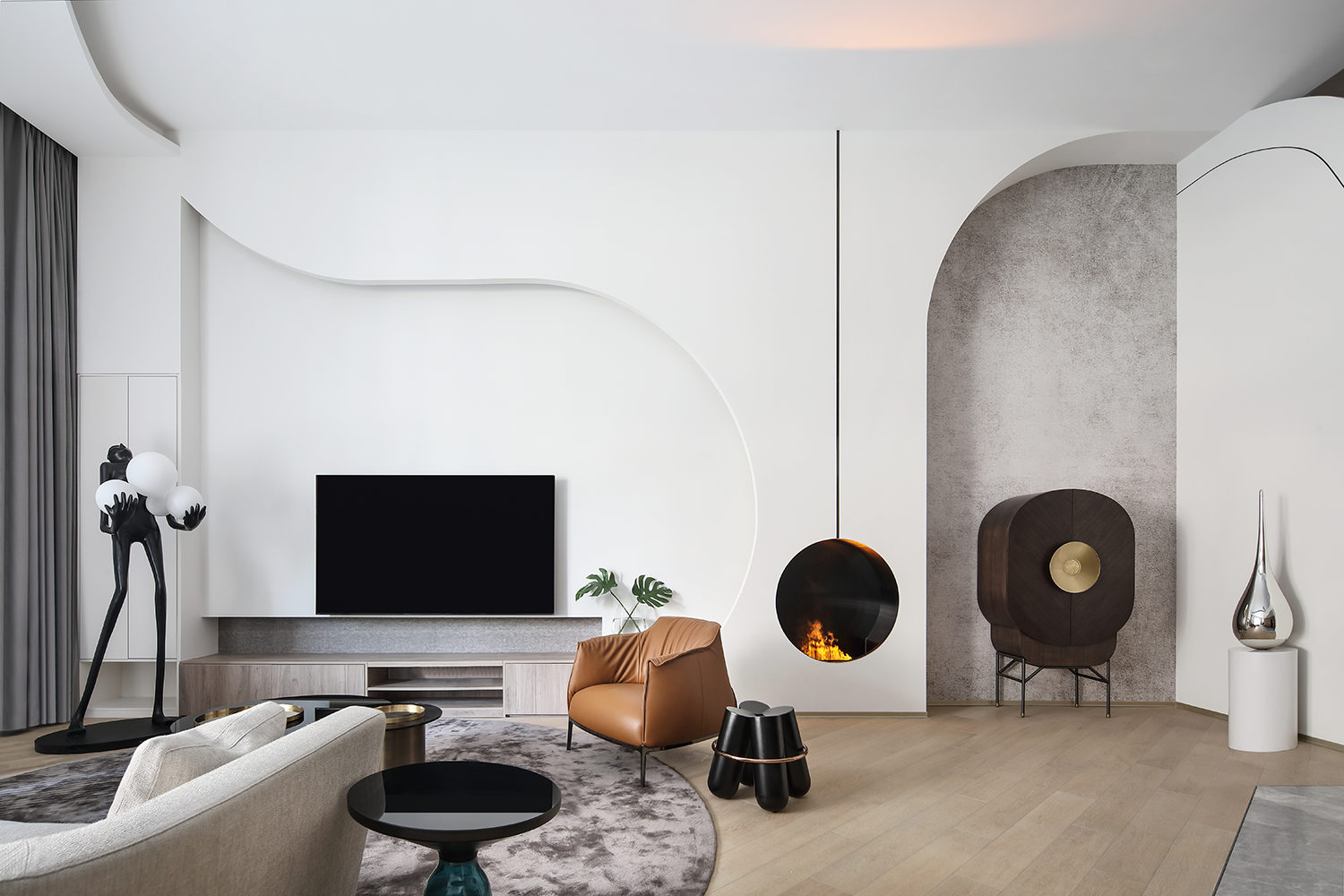 余颢凌新作｜成都麓湖 330㎡ 大平层，书写温润与优雅-124