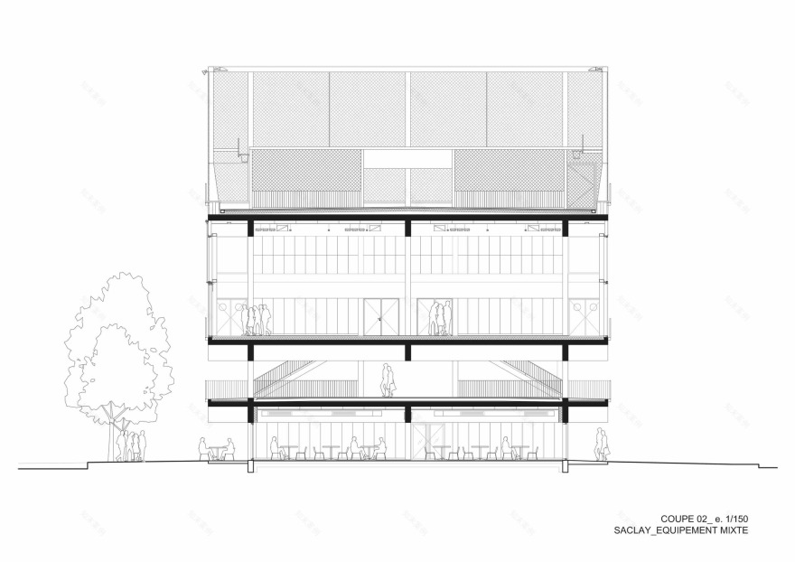 公共冷却器 | 巴黎萨克莱新校区的共享空间-55