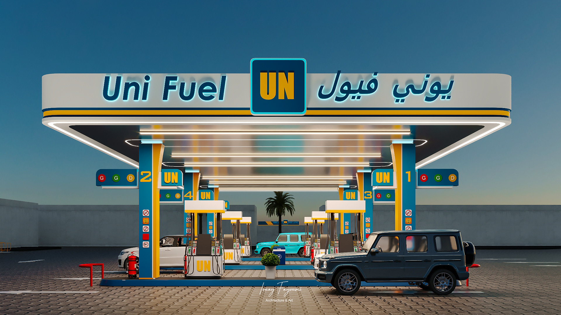 Uni Fuel Petrol Station 设计丨沙特阿拉伯-15