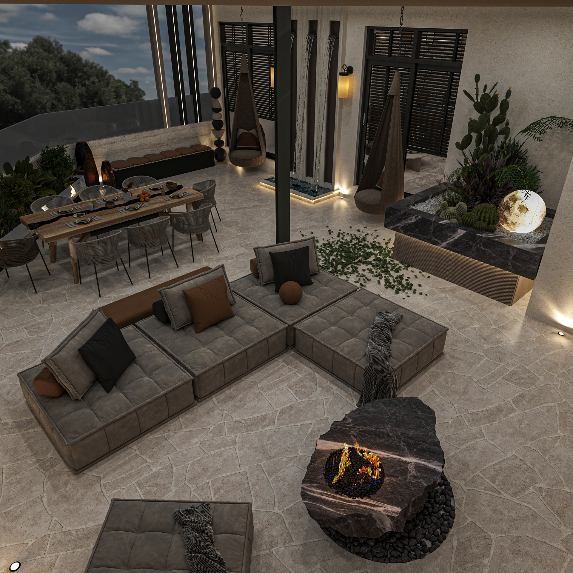 屋顶露台设计丨Salma Samy-9