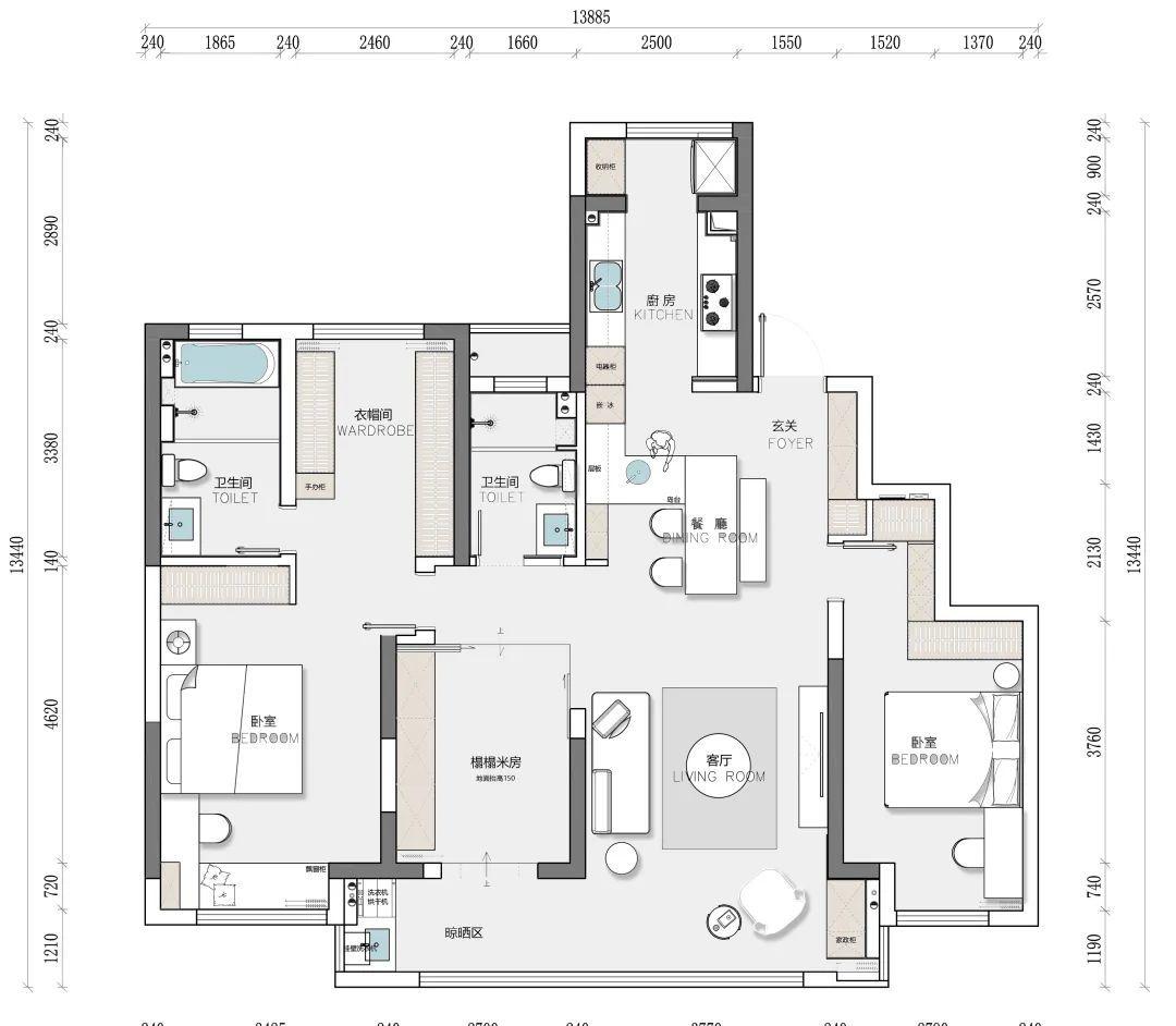 原木榻榻米多功能家居空间设计-14