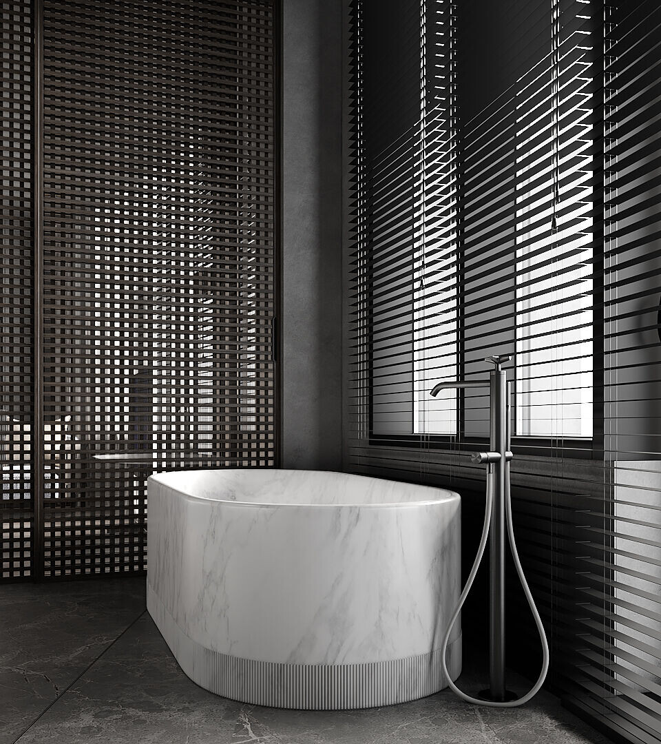 乌克兰极简黑公寓丨乌克兰基辅丨IQOSA-40