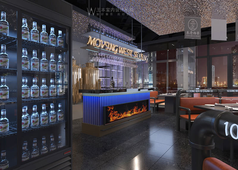 商丘东奔西串烧烤店设计项目-2