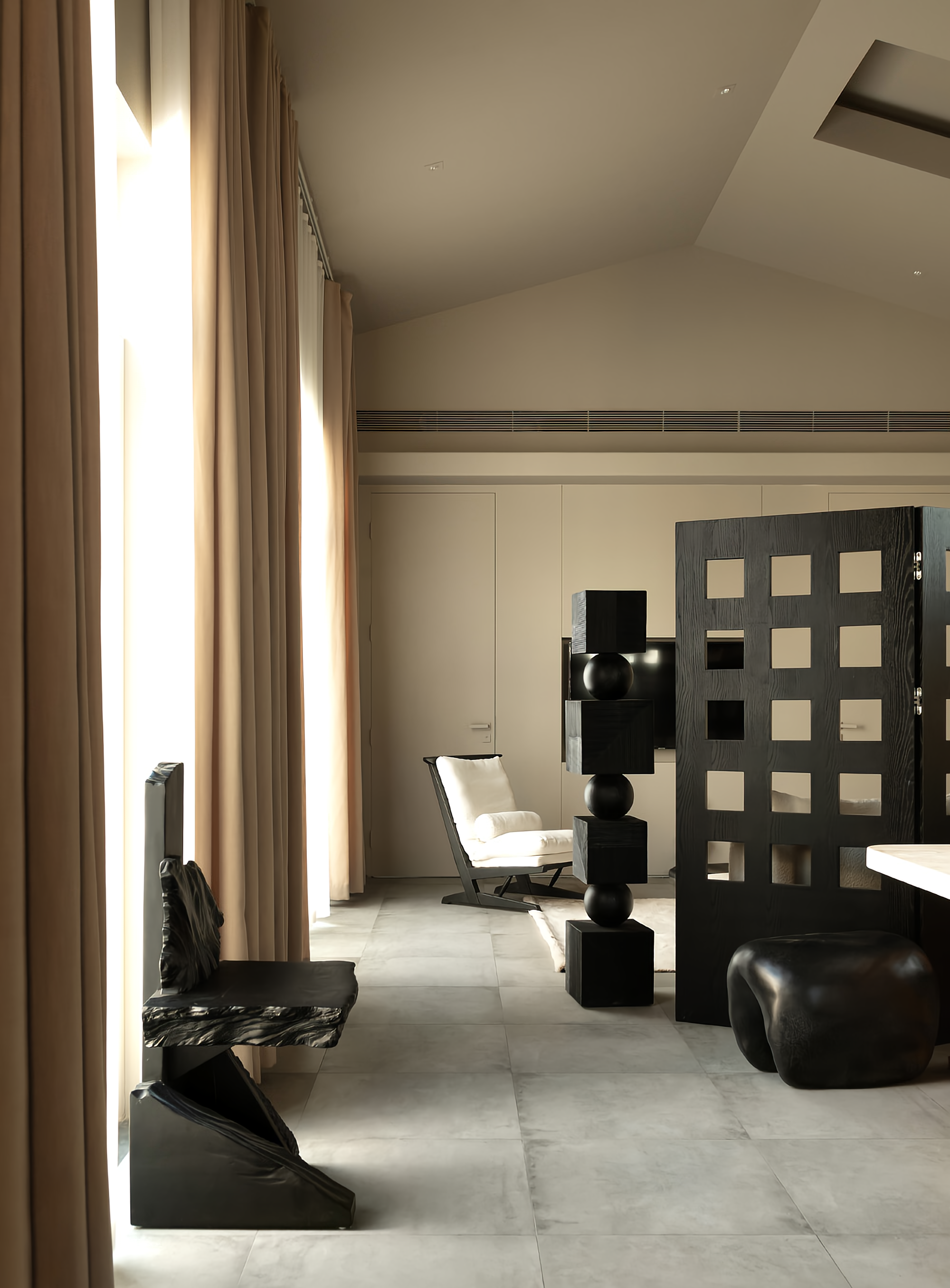 米色中古风的家丨中国河北丨NOTHING DESIGN-0