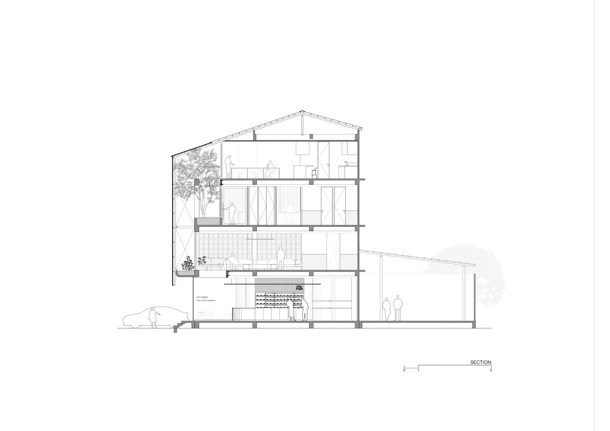 城市生鲜商店和餐厅丨泰国曼谷丨Spacy Architecture-37