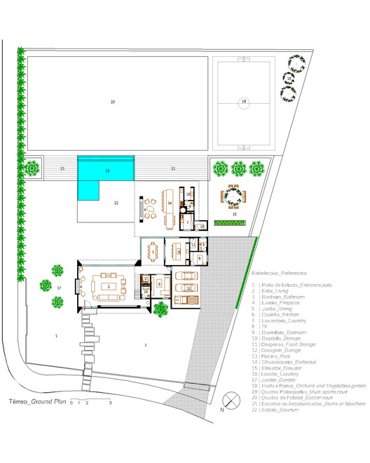 巴西"山谷之家" | 融入自然的私密空间-15