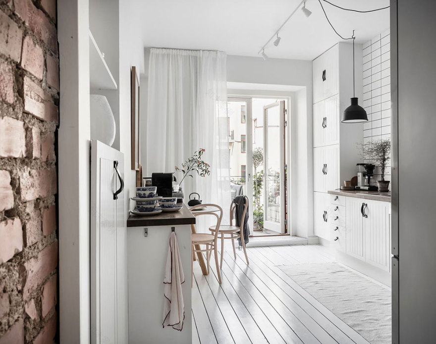 北欧风格清新公寓,色彩碰撞的宁静空间-19