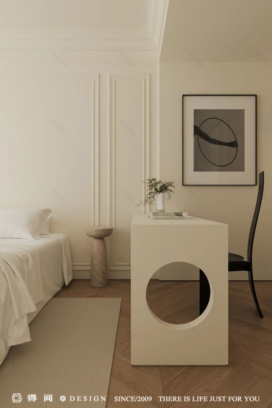 得间设计 | 静谧中自然生长着的奶油极简宅-47
