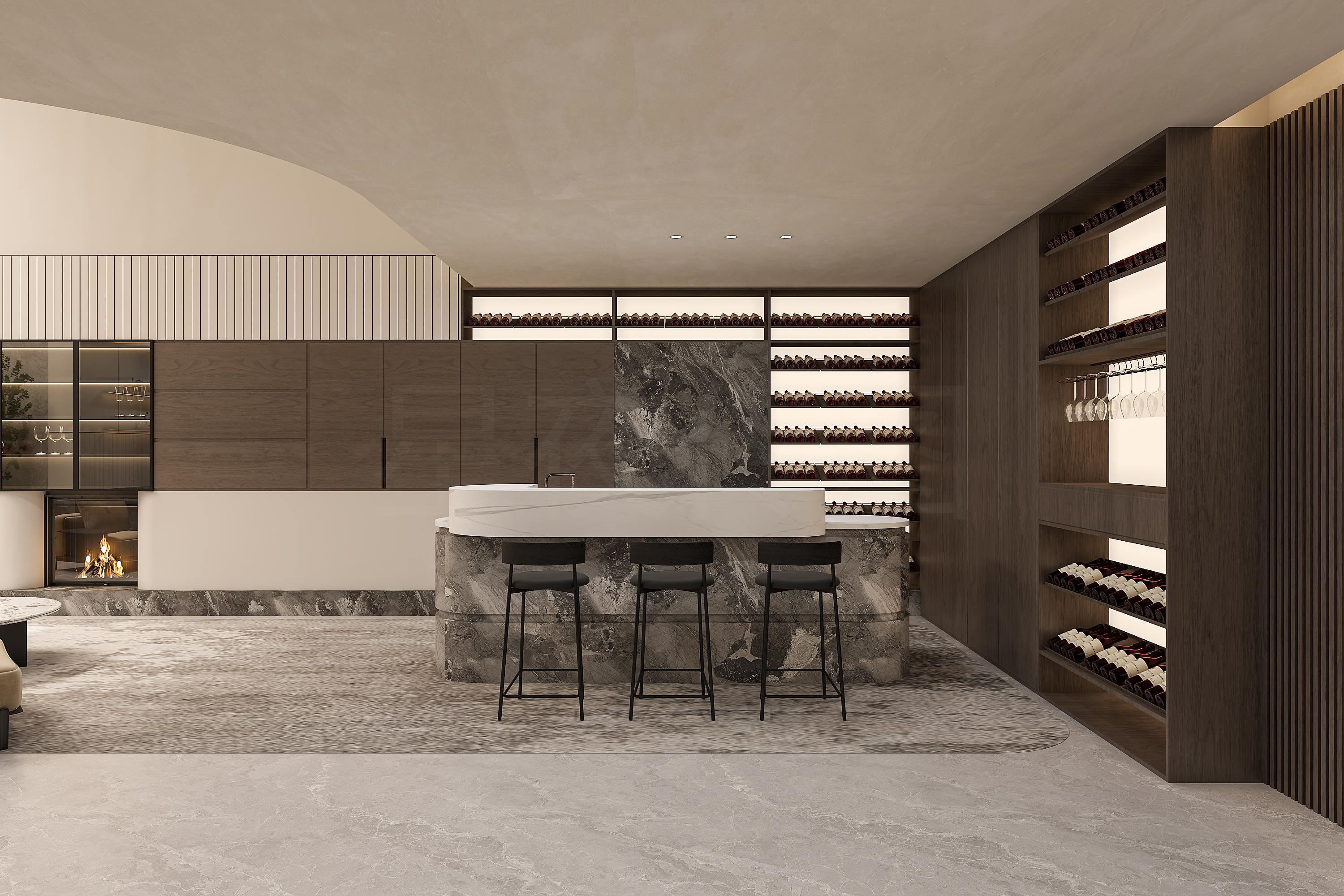 《解构与共生:后现代别墅的流动诗篇》-10