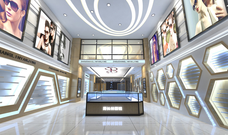 眼镜店室内设计案例效果图-4