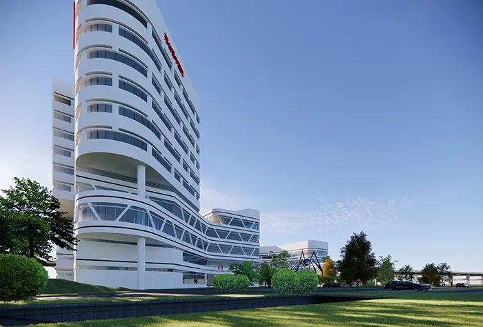 邢台市中医院与疾控中心,绿色生态的人性化医疗空间-43