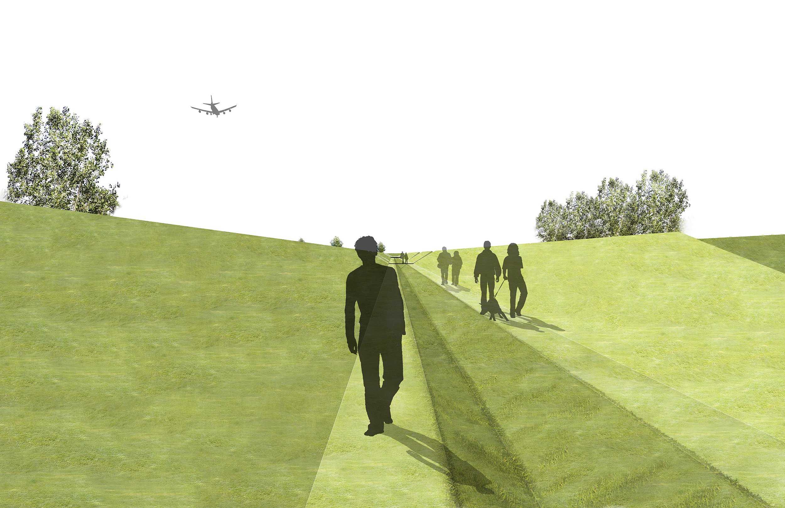 阿姆斯特丹机场公园 | 噪音降解的景观艺术-4