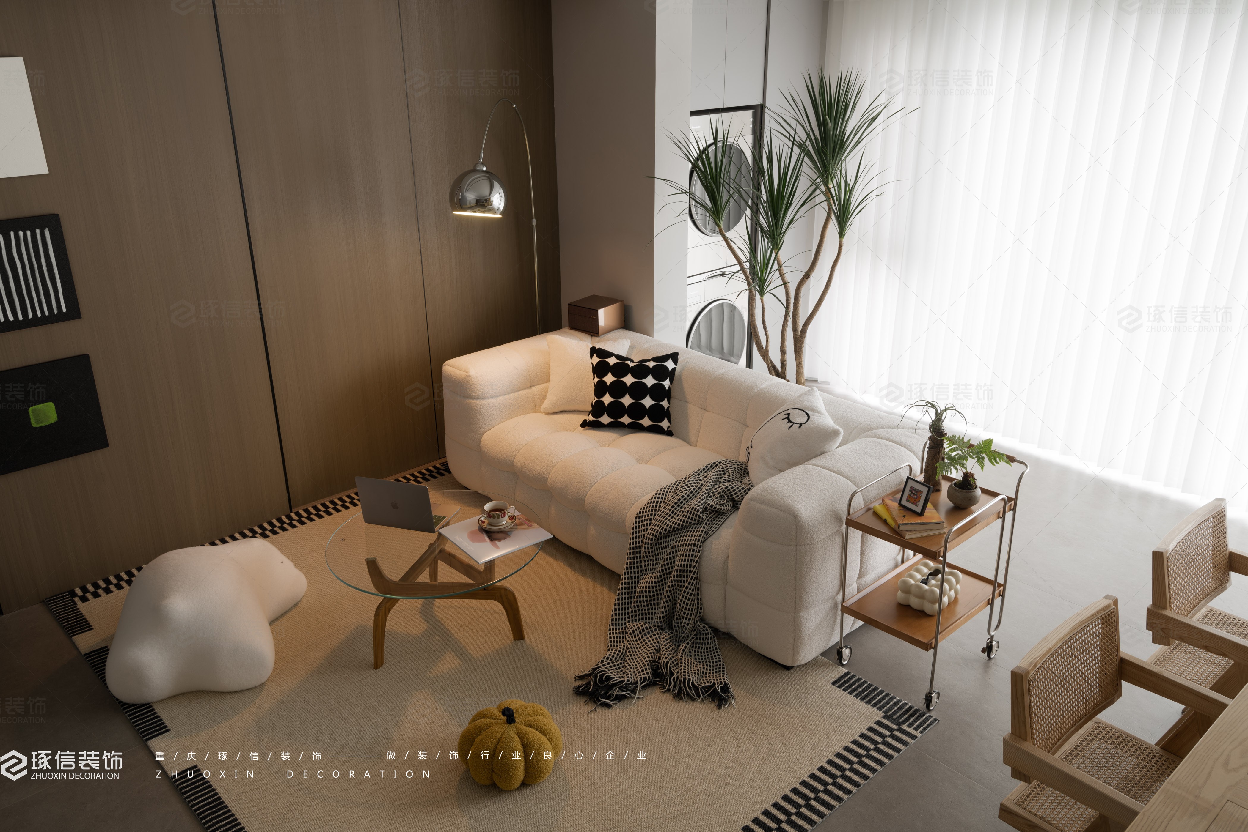 简约现代风,独享自在空间丨琢信装饰-4