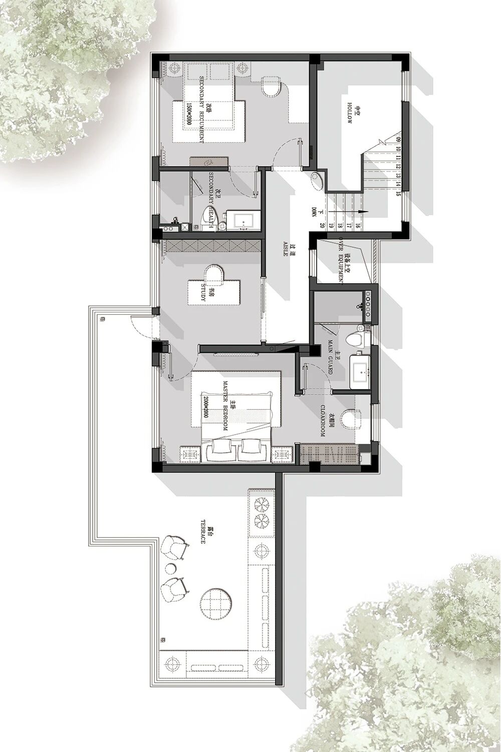 浙江金华190㎡自然隐世居所丨中国金华丨必扬设计-47