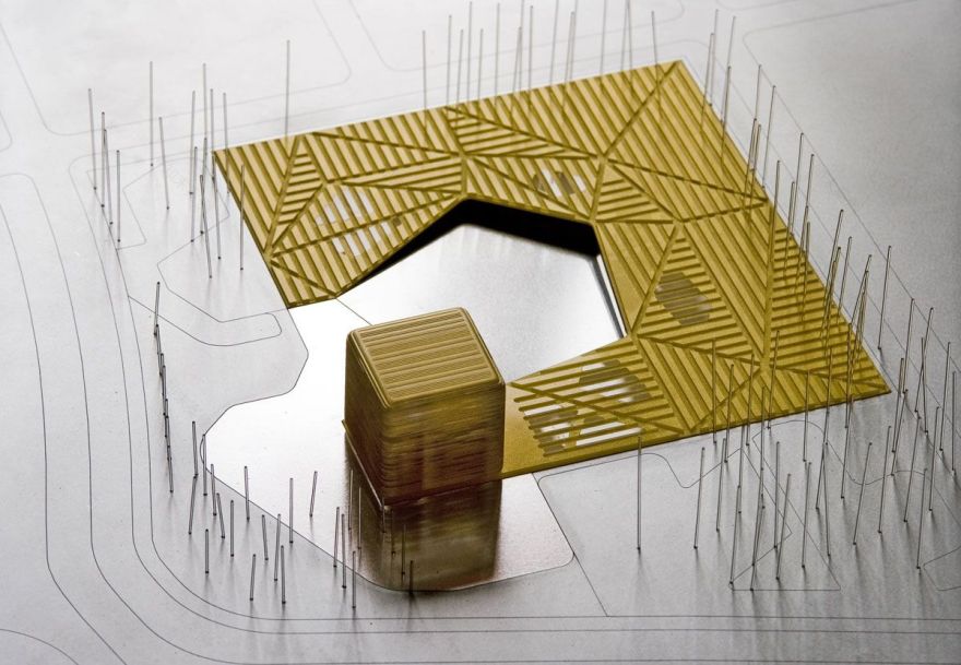 西班牙乡村大地上的悬浮会议中心-44