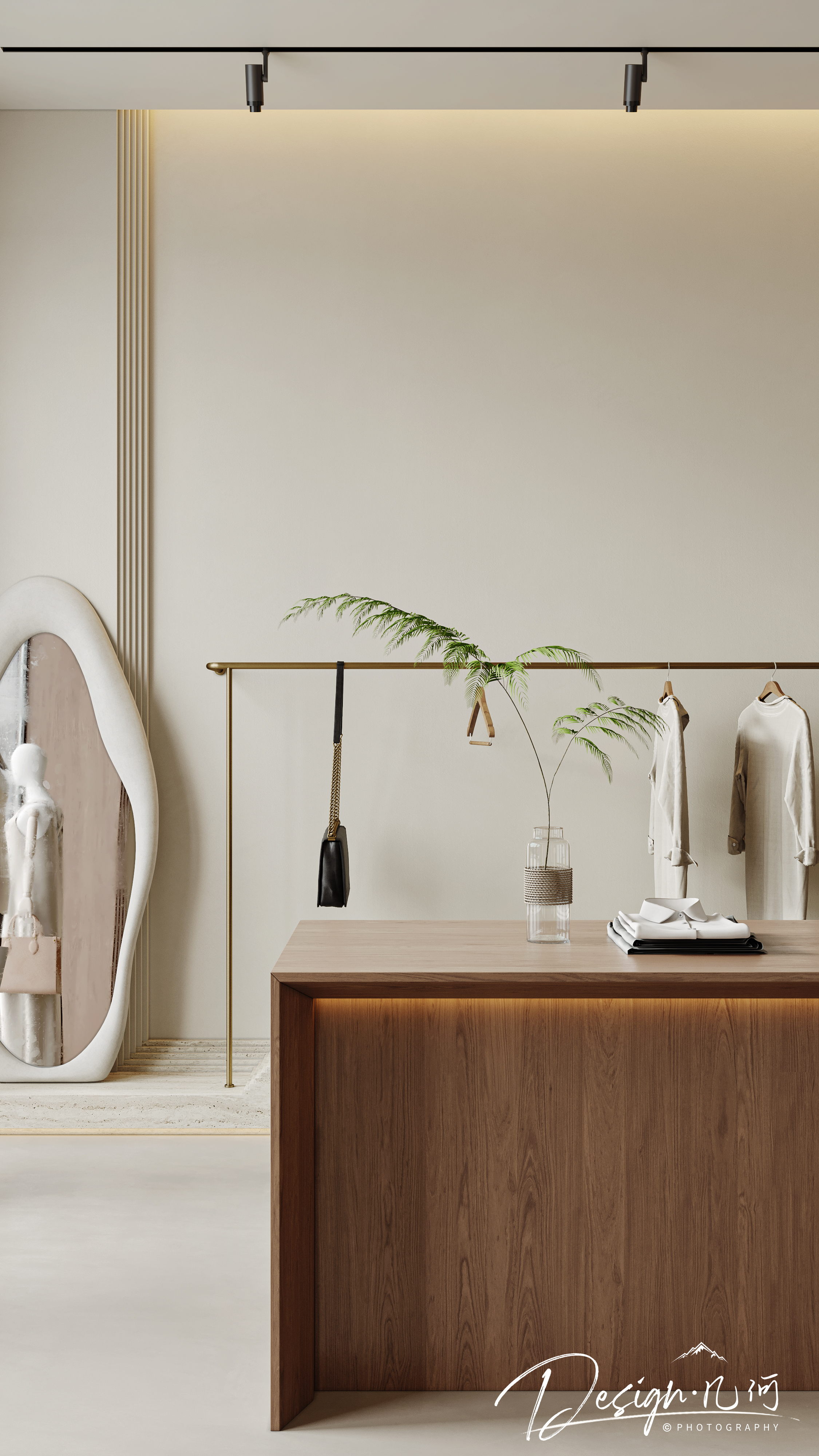 几何空间视觉表现 | 玛奇朵侘寂风服装店-18