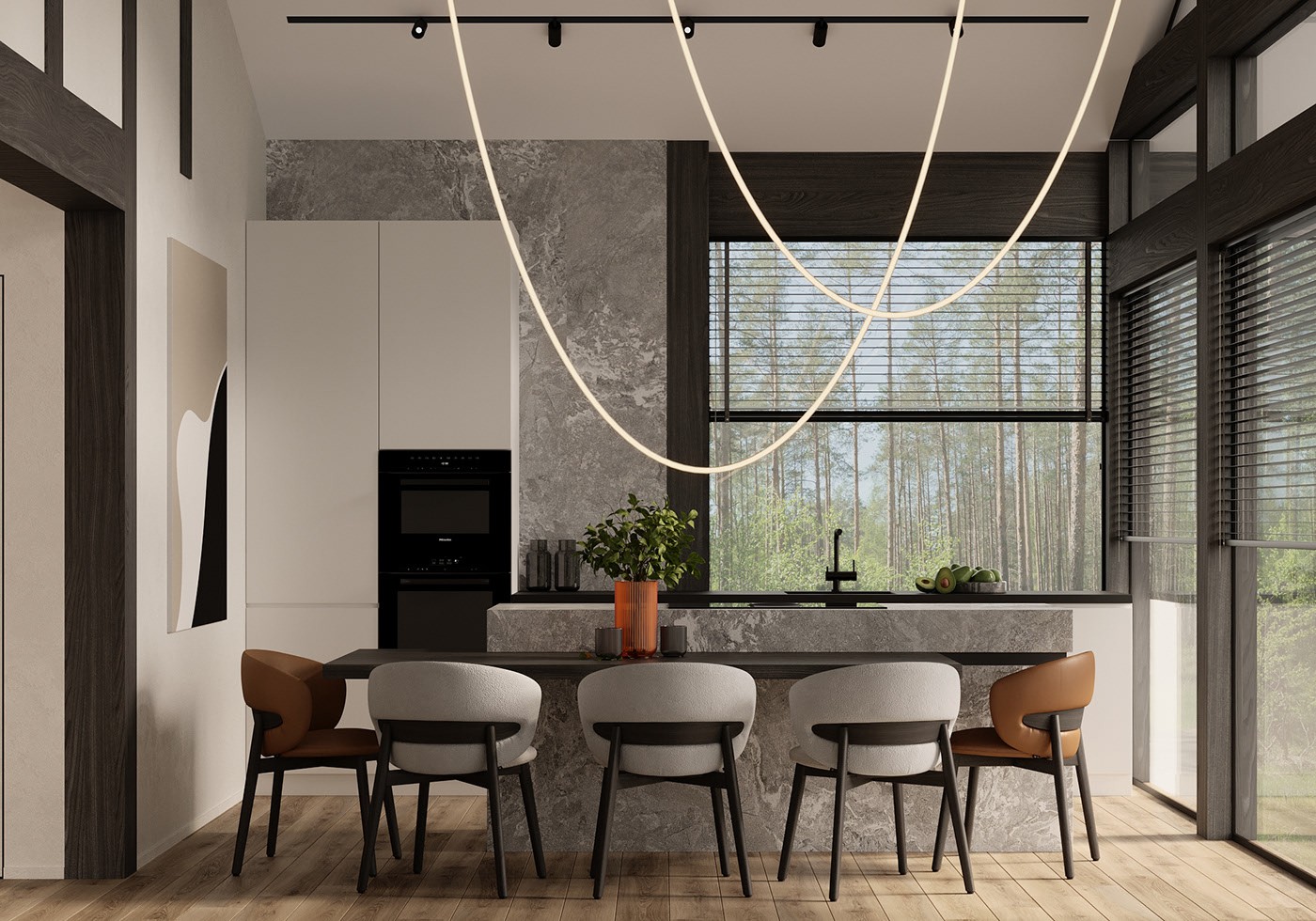 俄罗斯简约风住宅设计-5