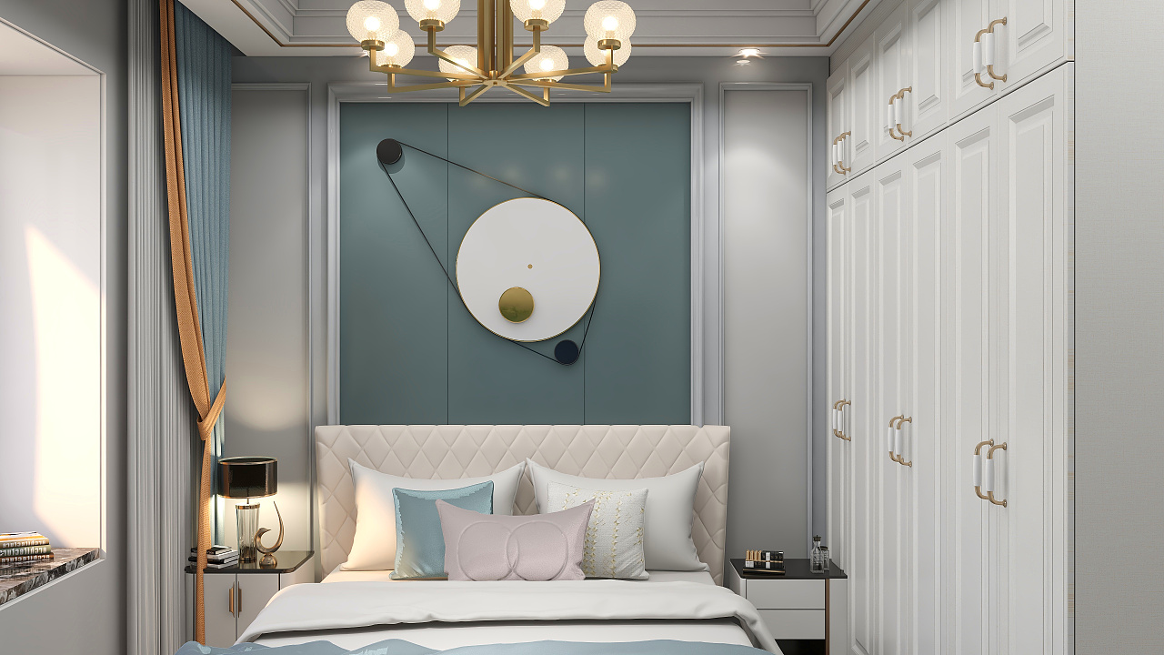 法式轻奢平层设计-16