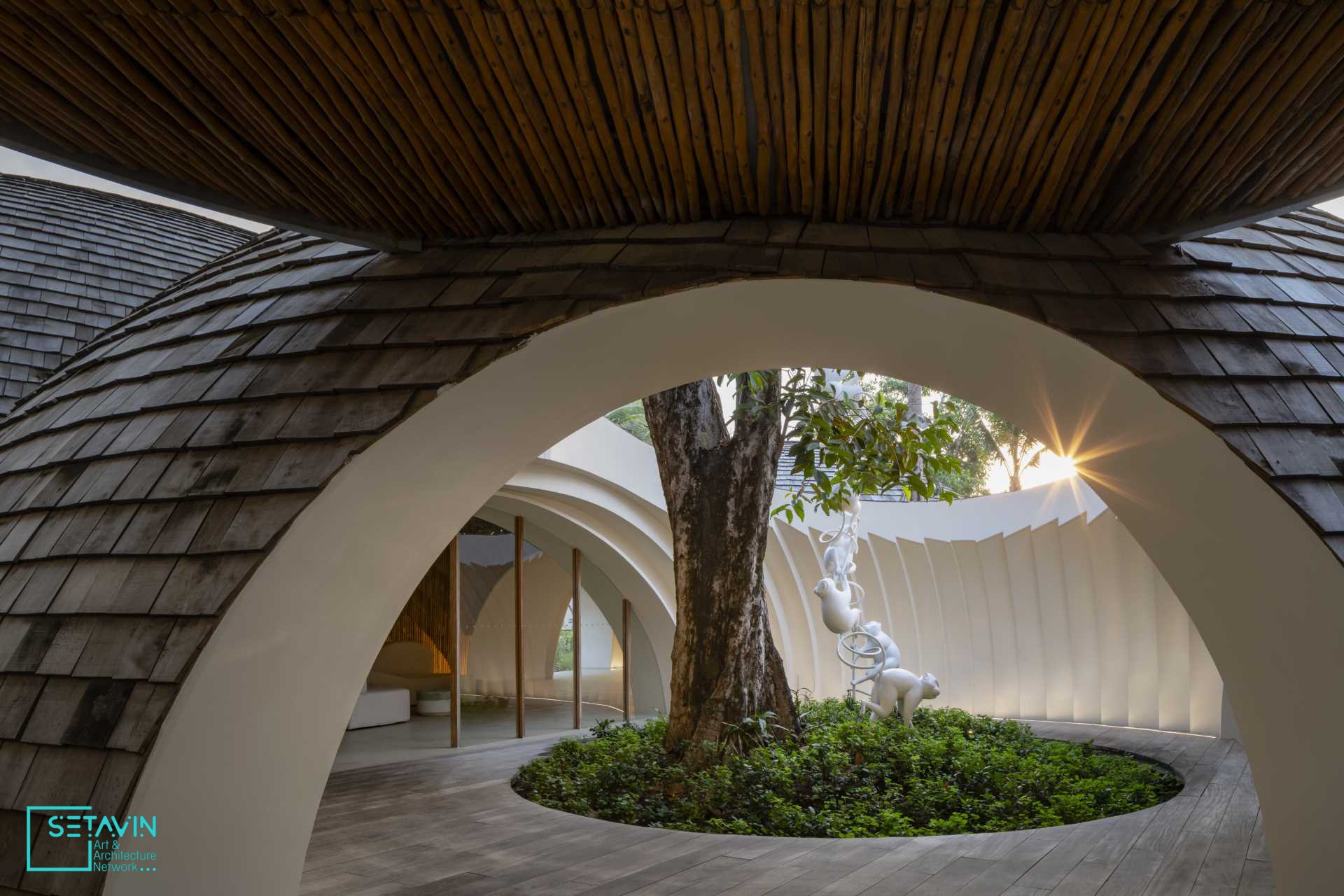 泰国苏梅岛椰子壳灵感酒店设计丨建筑公司Onion-8