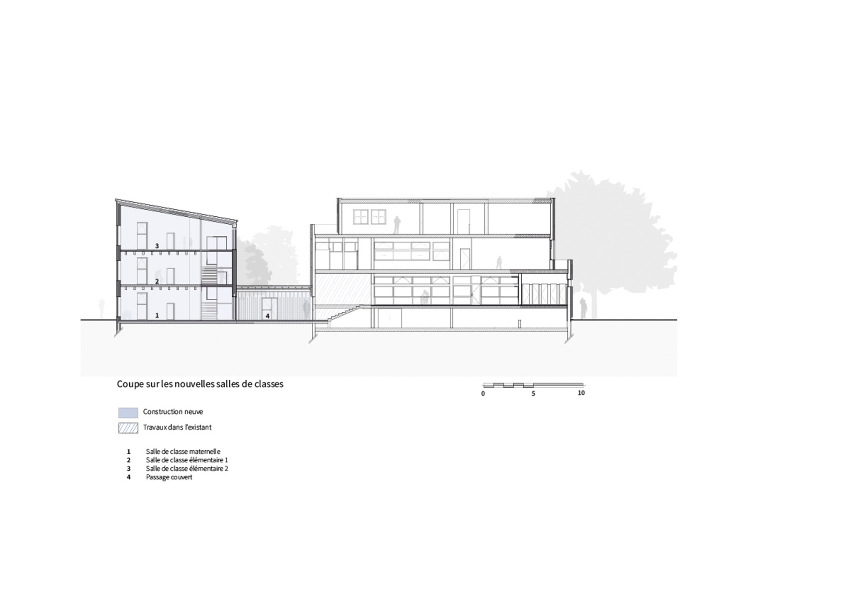 巴黎附近一所小学的翻新项目丨法国丨SOL architecture et urbanisme-66