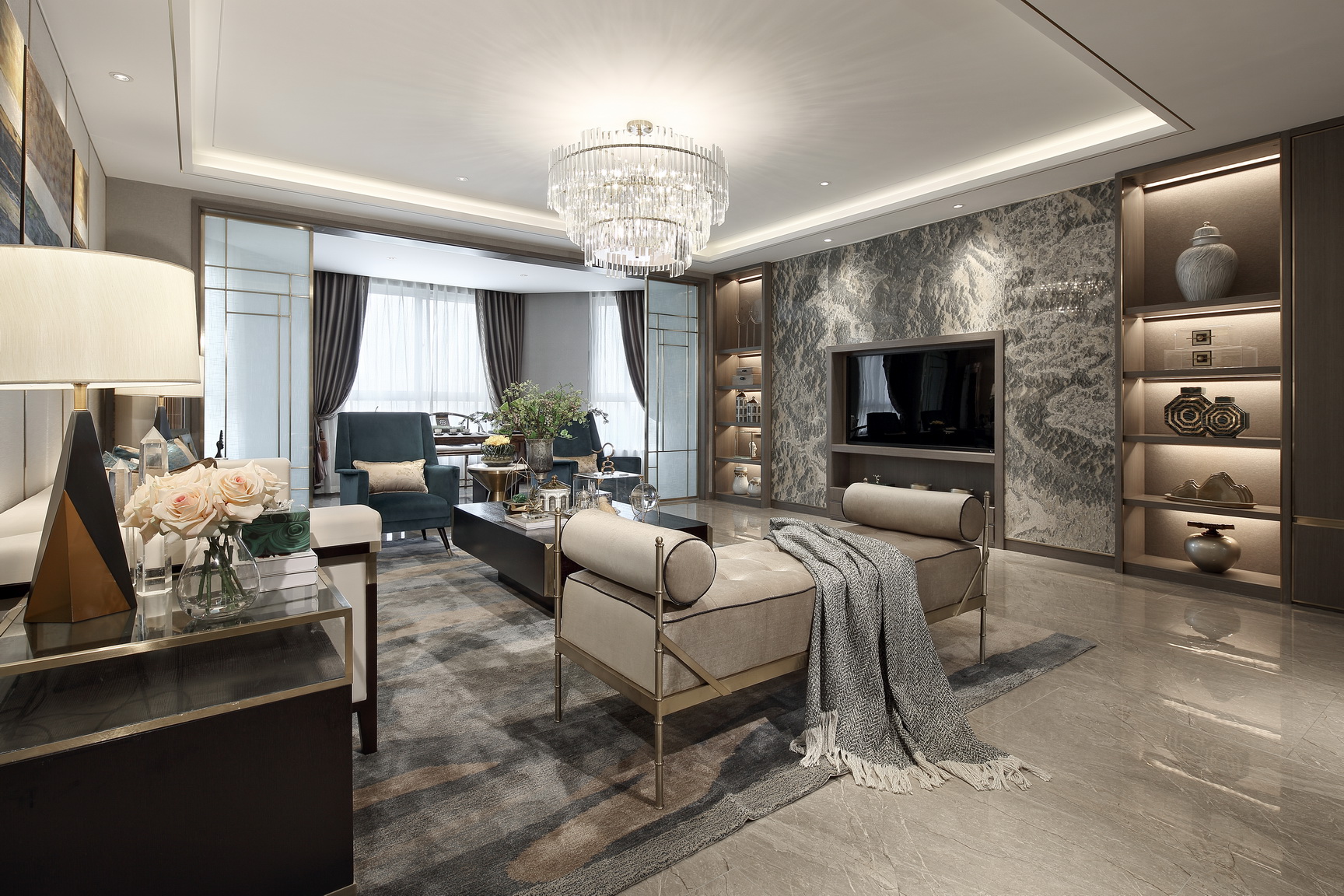 筑研设计--洛阳翡翠庄园样板间-12