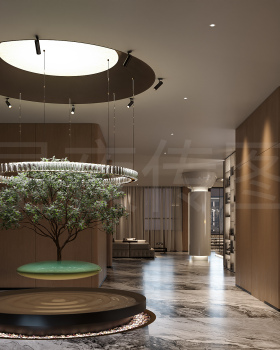 洗浴会所 环境的材质的搭配 奢华中带一丝温馨