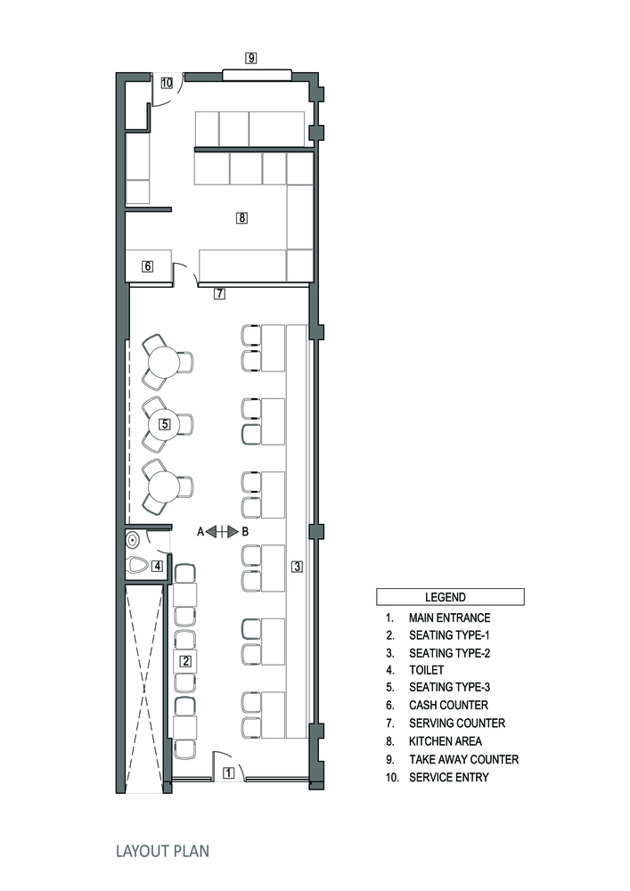 趣味工业风素食餐厅设计-53