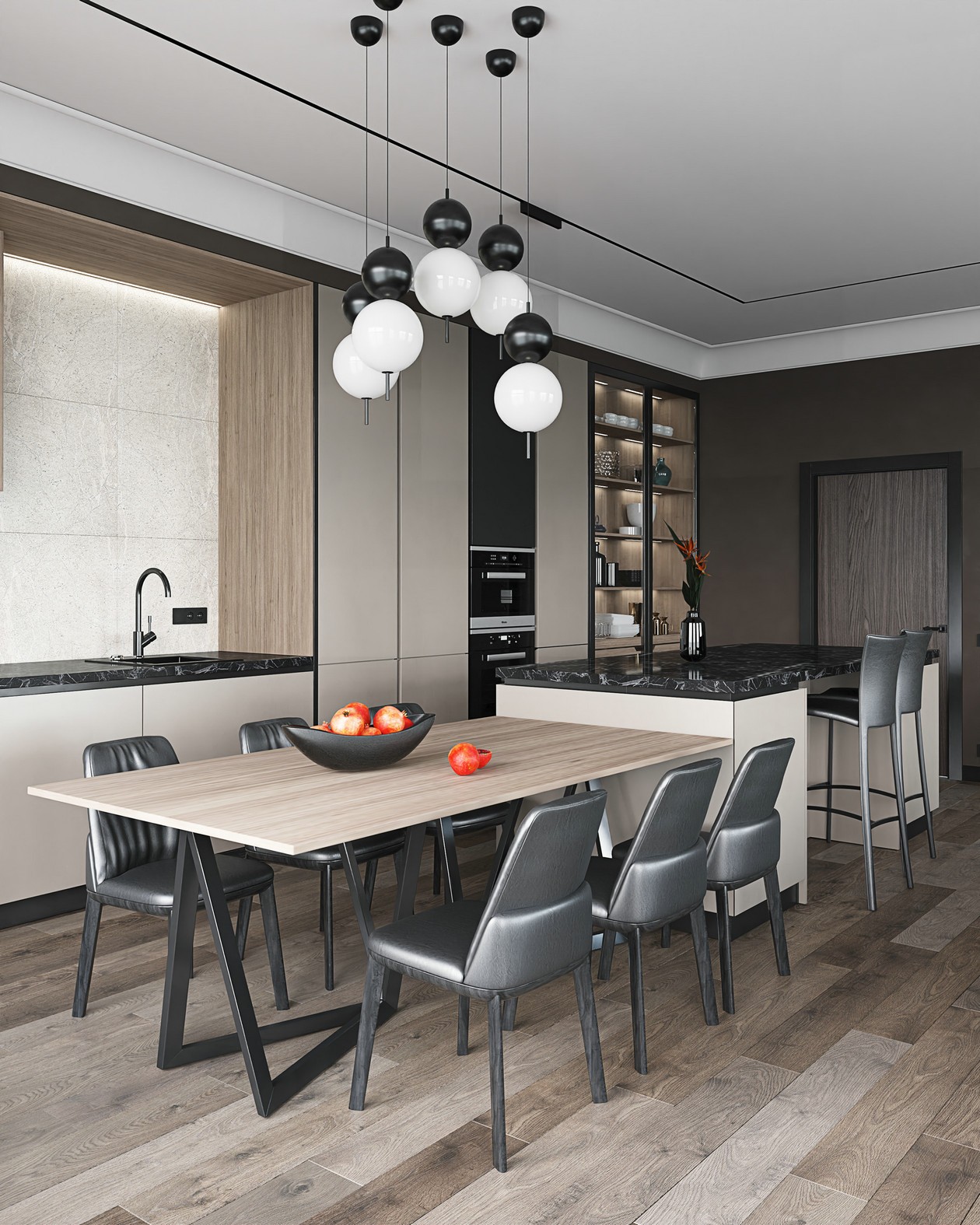 现代质感的魅力 -- 乌克兰基辅公寓设计-10