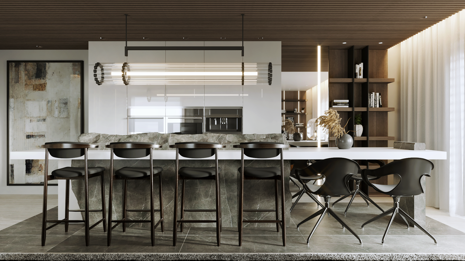 湖景小区中的别墅丨埃及开罗丨Amany Atef-101