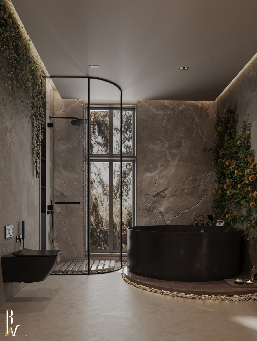 水疗设计丨阿联酋丨Black N White-23