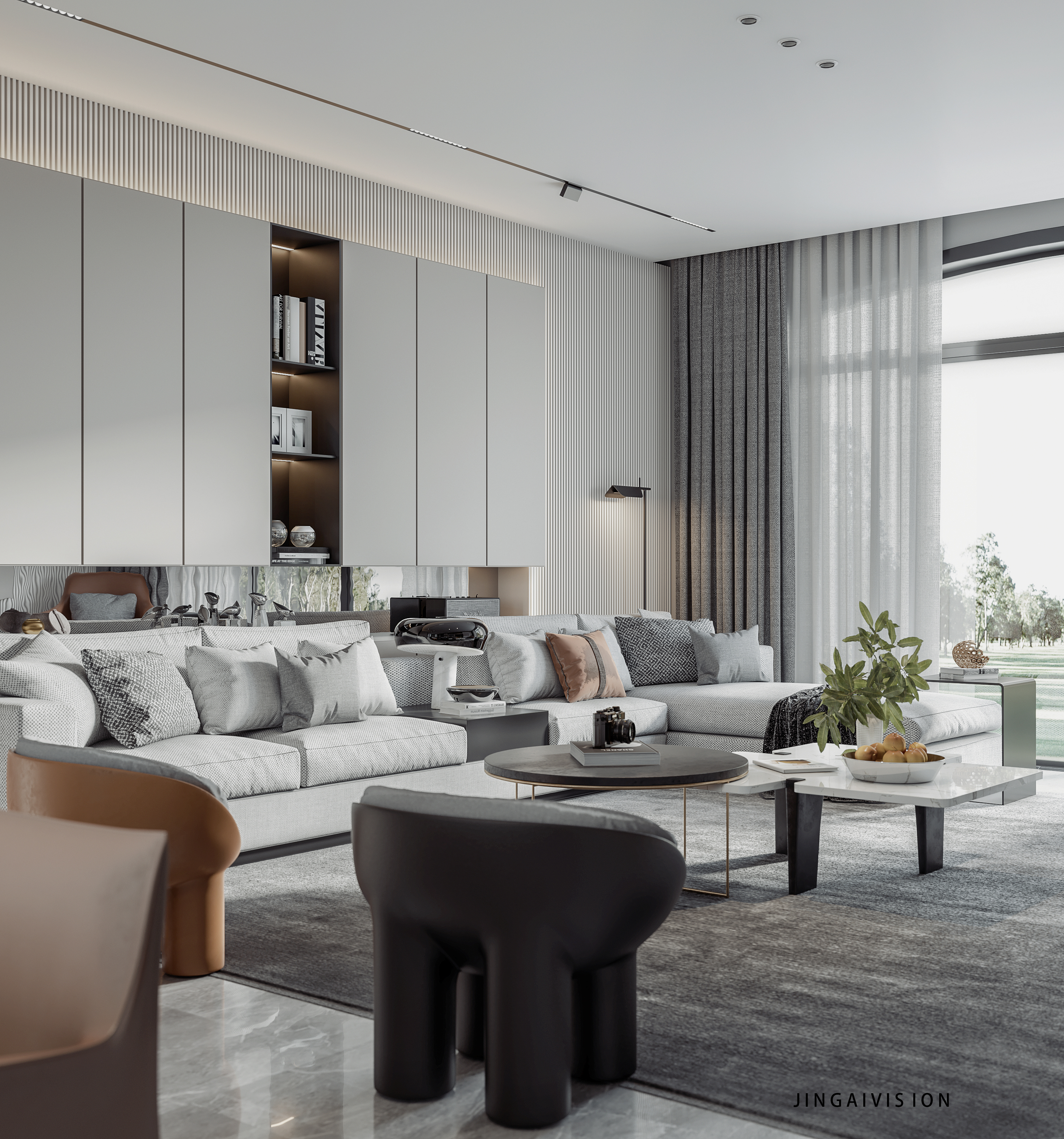 现代轻奢平层-4