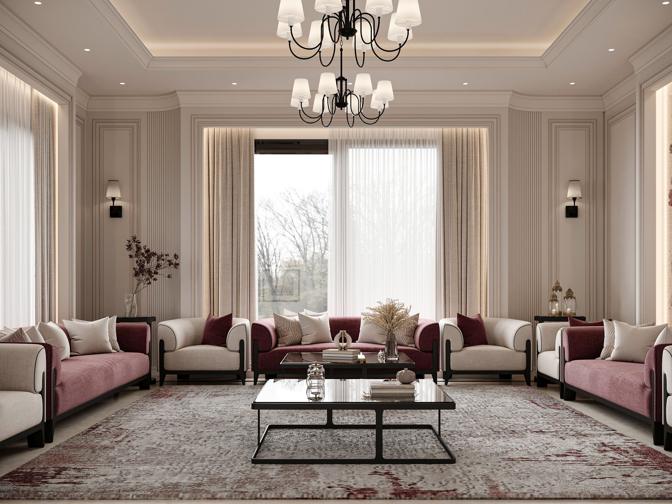 "Timeless Elegance: New Classic Style Simplex Villa"-52