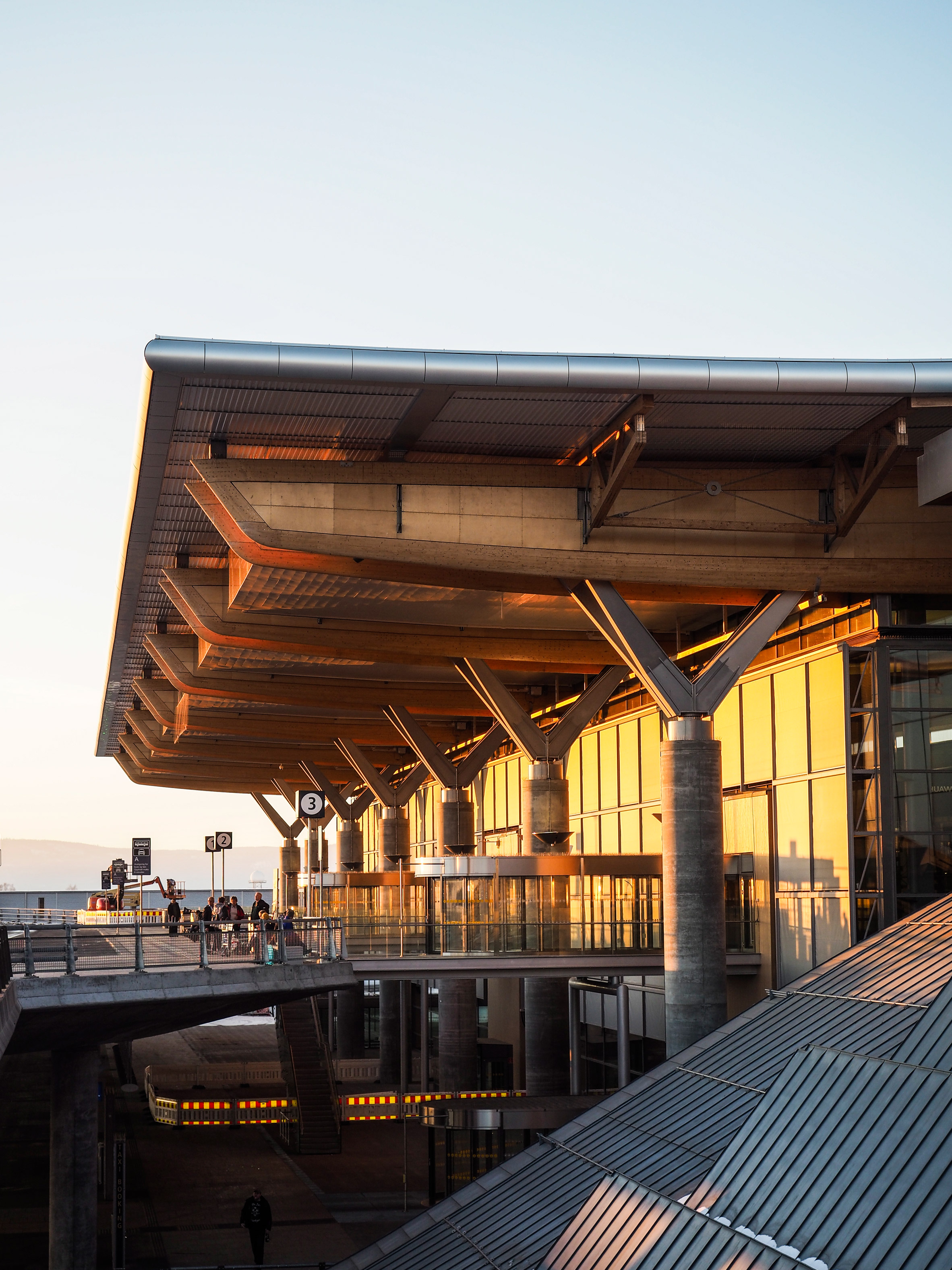 Nordic doubles the size of Oslo Airport with curved pier extension-23