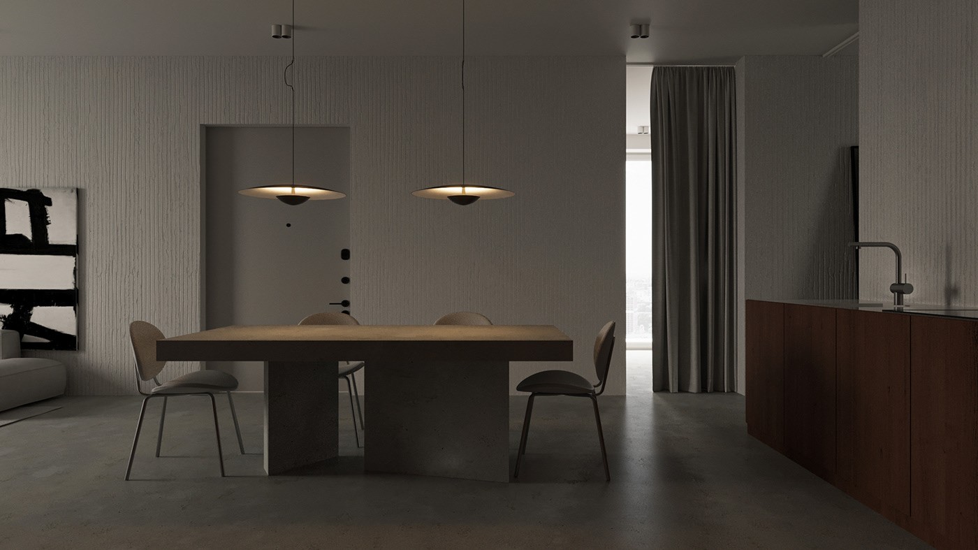 原木+高级灰  静谧惬意的极简空间-6