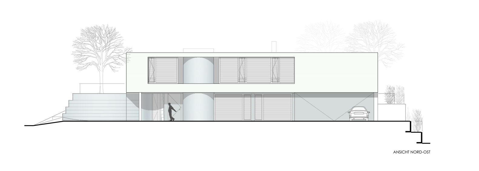 德国小山上的全景视野之家-38