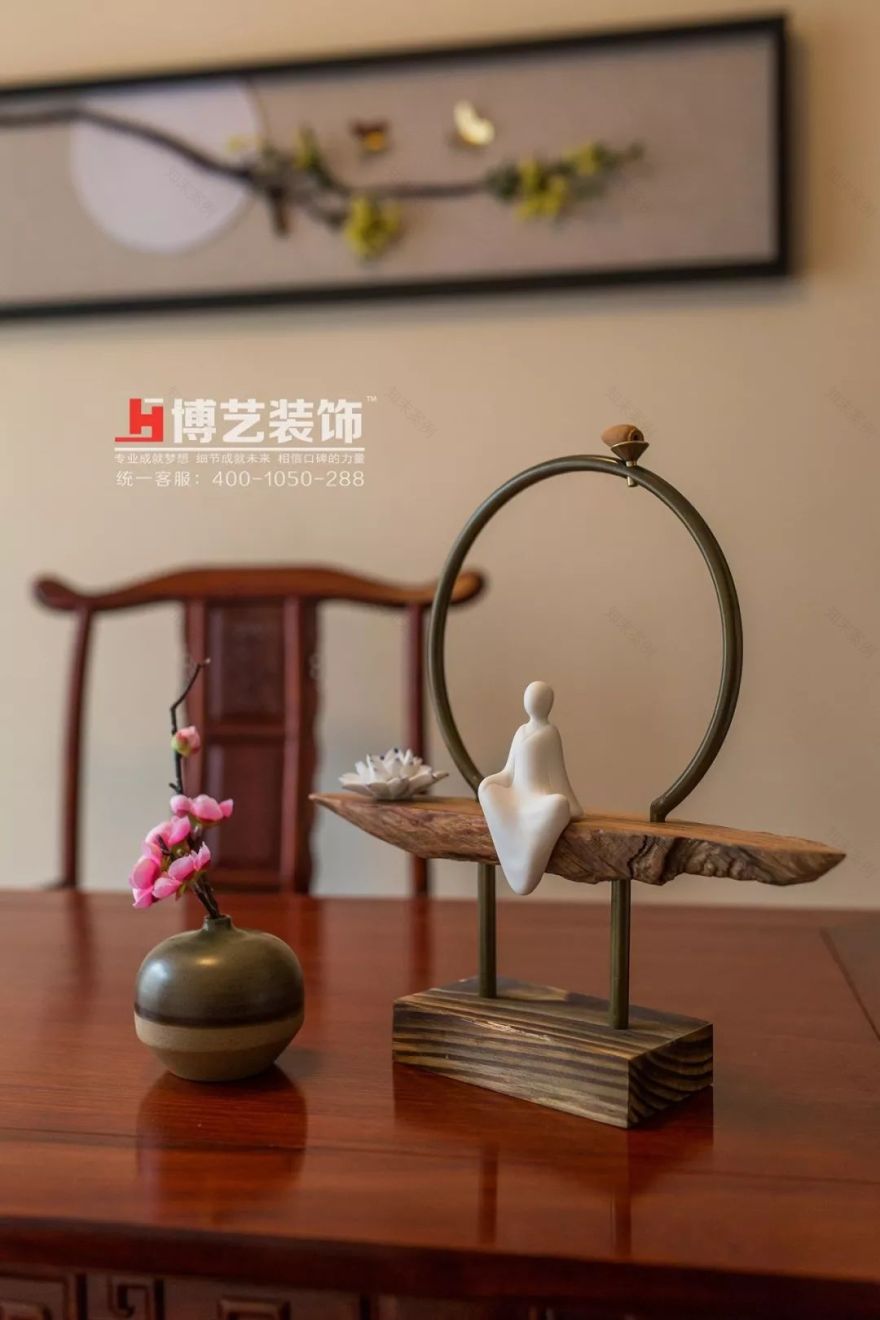 《暗香》张越——简约中式样板房设计-30