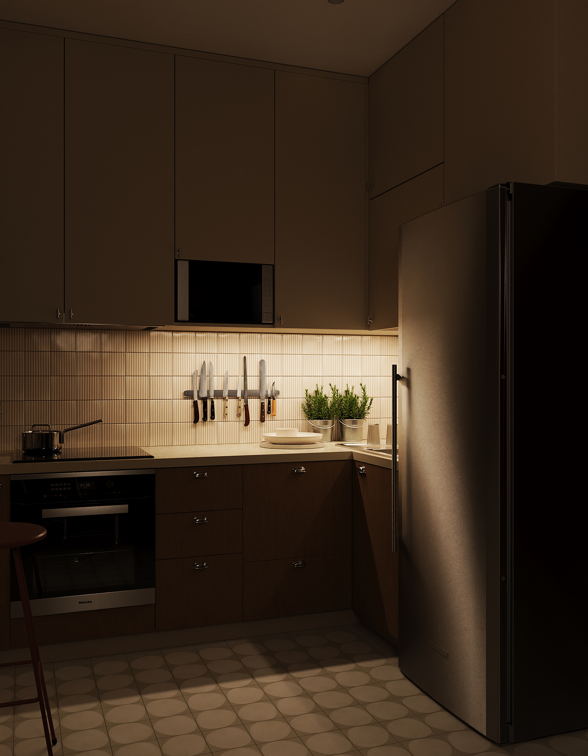 Unnatov（Юннатов）公寓设计项目丨俄罗斯莫斯科丨设计师萨沙·米哈伊洛娃-19