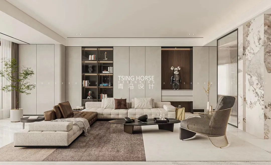 龙湖景粼天序意式轻奢大平层丨中国西安丨青马别墅设计-19