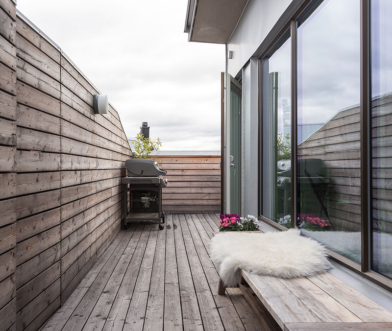 瑞典绿色乡村一居室公寓 | 露台与屋顶花园的时尚居所-12