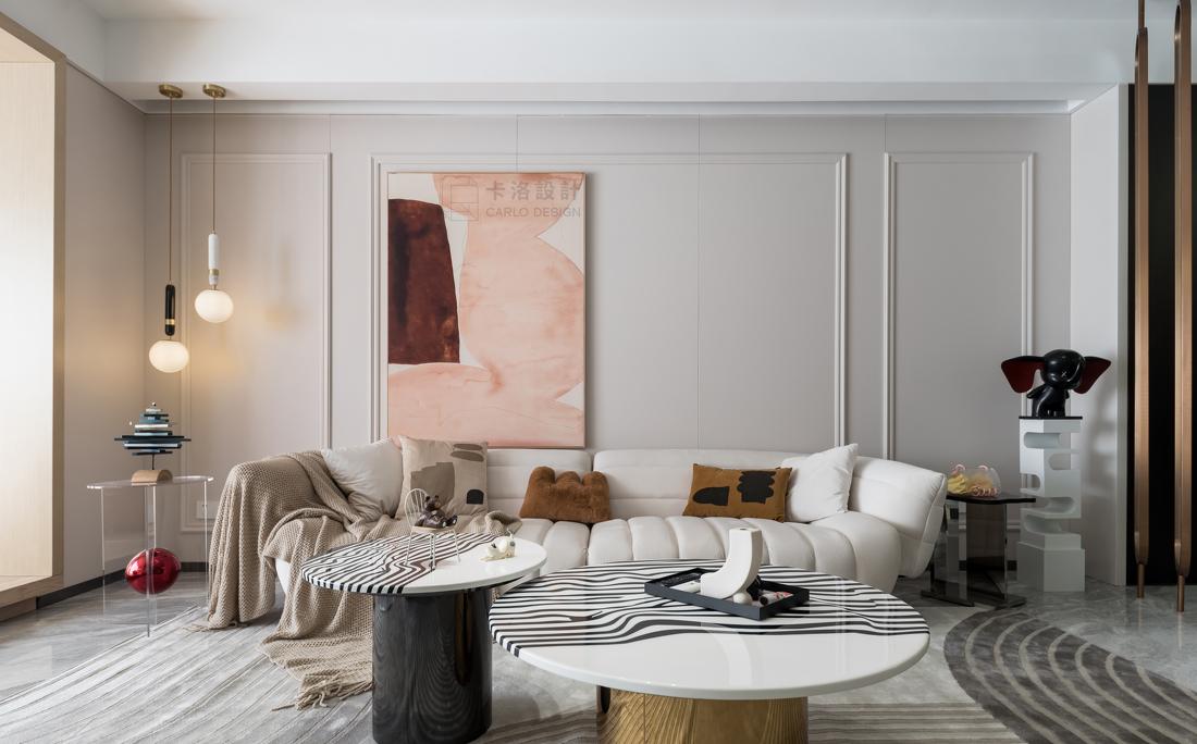 现代奢宅轻调 · 狭长户型的妙手改造-31