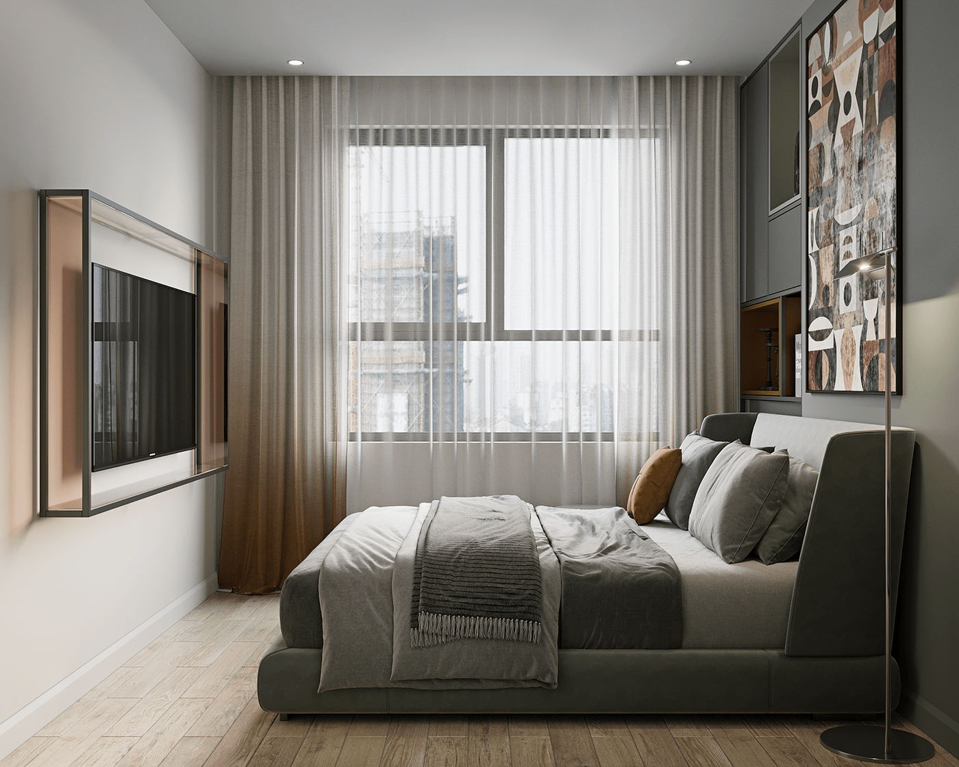 小空间公寓设计 明亮的配色打造出凉爽夏日-11