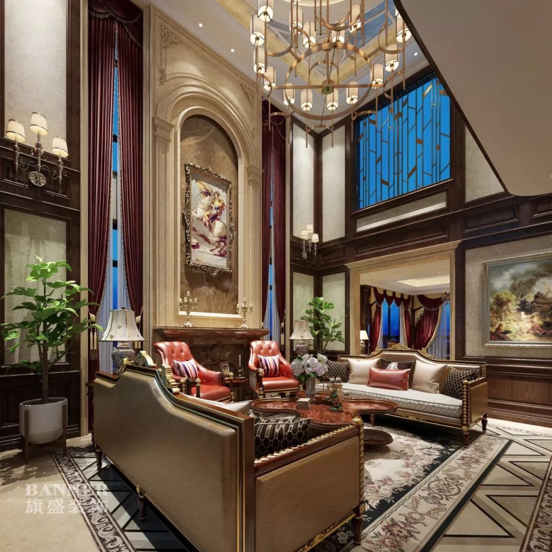 西安绿地生态城别墅 | 美式风格的家,温馨而典雅-30