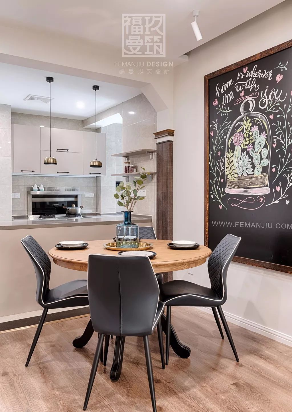 重庆鲁能领秀城 74 平米小美式北欧混搭风家居设计-22