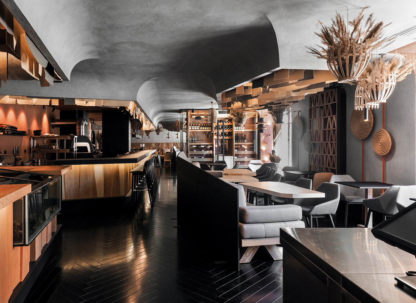 工业风餐饮空间 | 枯木艺术打造独特氛围-0