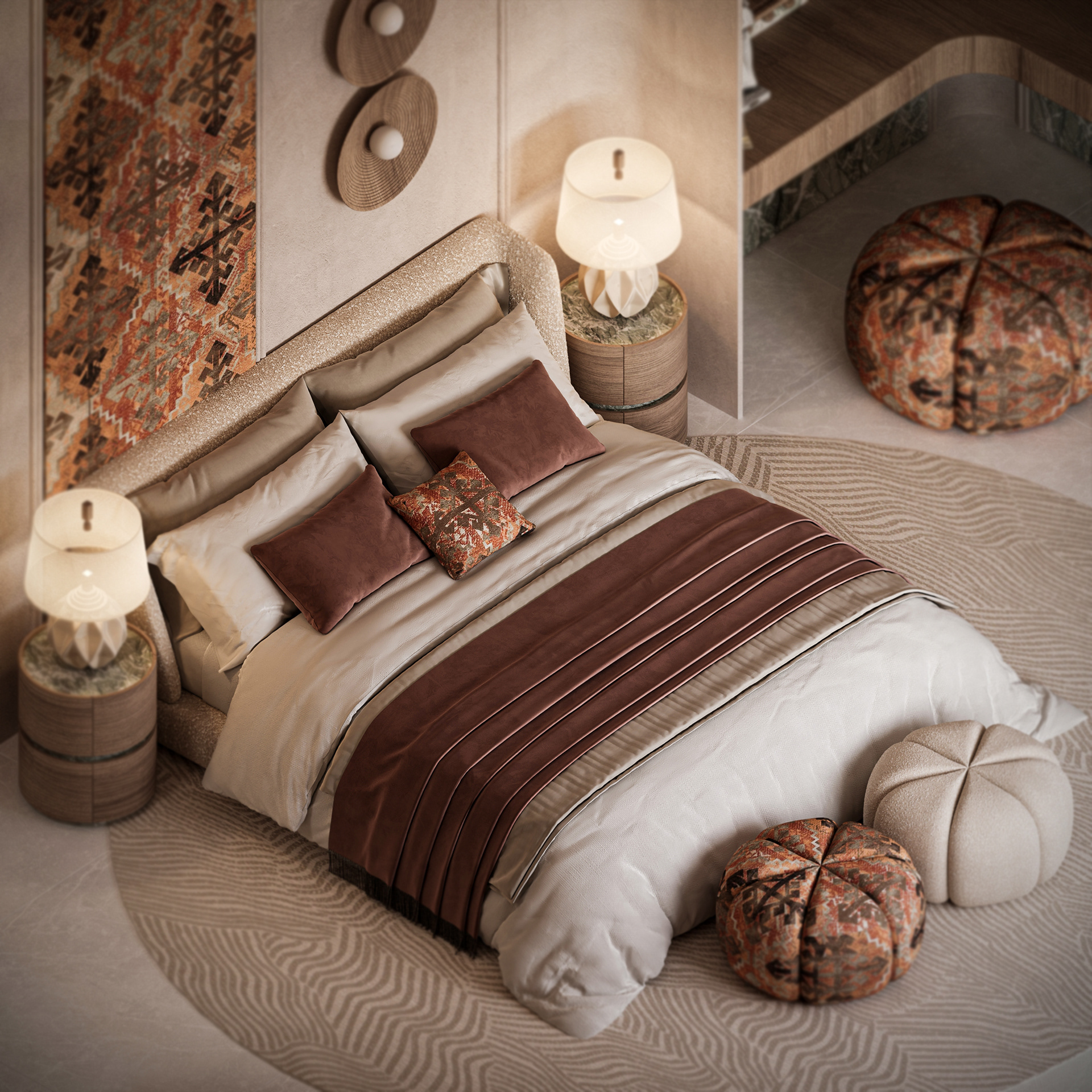 Master Bedroom Design（当代主卧设计）丨阿联酋迪拜-0