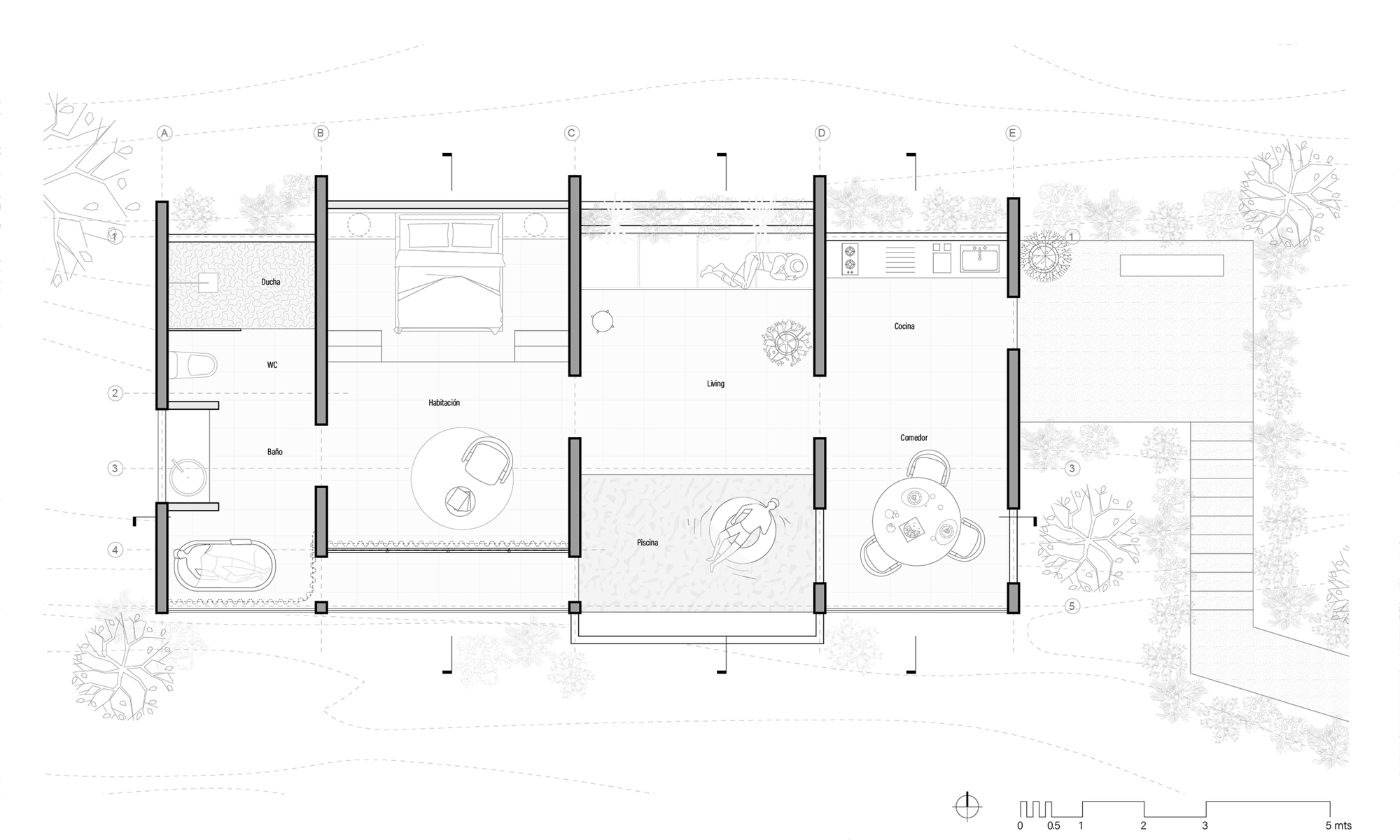 桃花心木之家丨Colombia丨PAE,Rubén Gómez Gañán-18