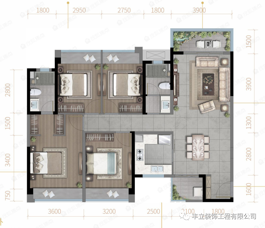 现代简约三代同堂住宅设计-6
