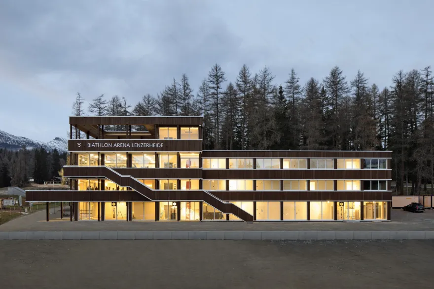 瑞士 Biathlon Arena Lenzerheide 新中心——动态北欧馆-26