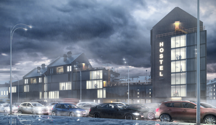 古老校园旁的现代学生公寓-8